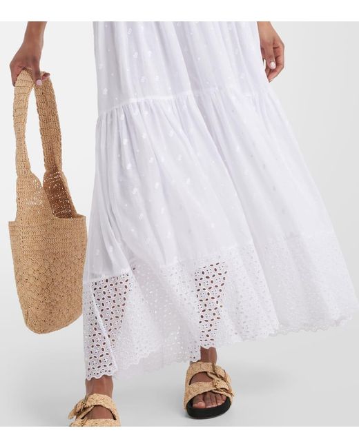 Isabel Marant White Langes Kleid "Sabba"