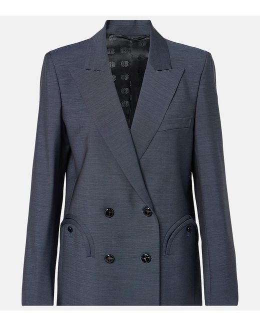 Blazer Alie En Laine Et Mohair Blazé Milano en coloris Blue