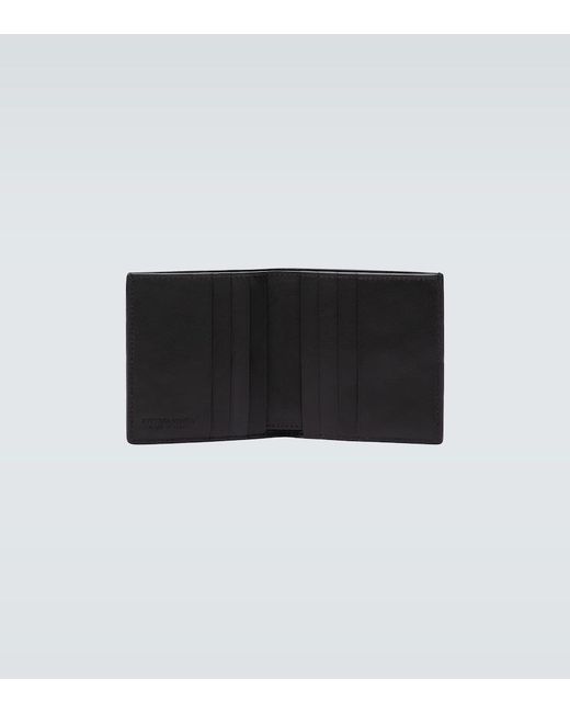 Bottega Veneta Black Folded Leather Wallet for men