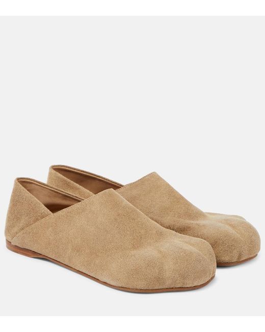 J.W. Anderson Natural Paw Suede Loafers