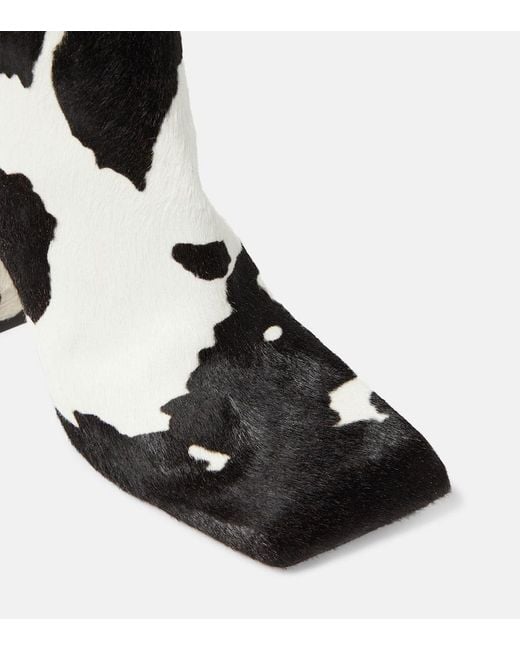 Botas Altas Marine De Pelo De Becerro AMINA MUADDI de color White