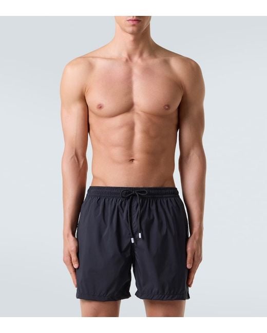 Fedeli Black Madeira Swim Trunks for men