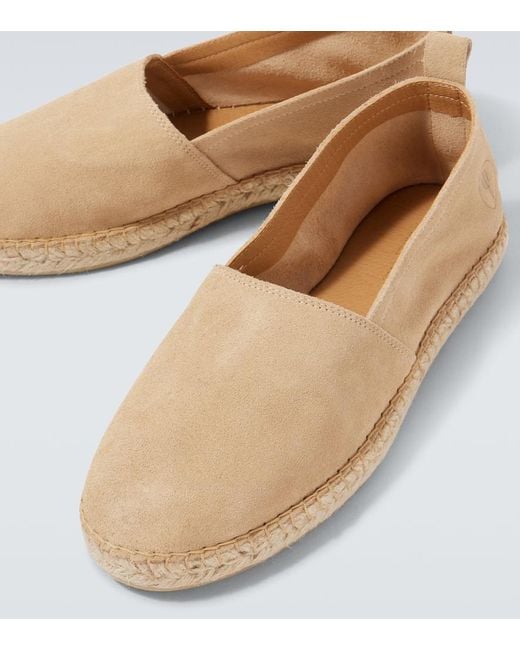 Frescobol Carioca Espadrilles Helio Aus Veloursleder in White für Herren