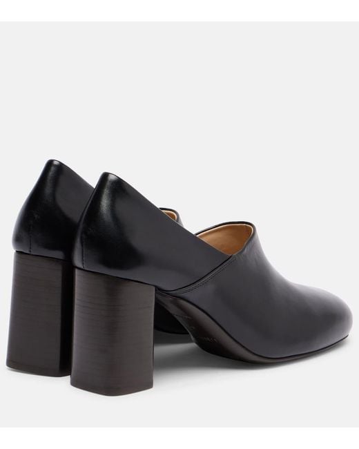 Lemaire Black Pumps Anatomic 80 Aus Leder