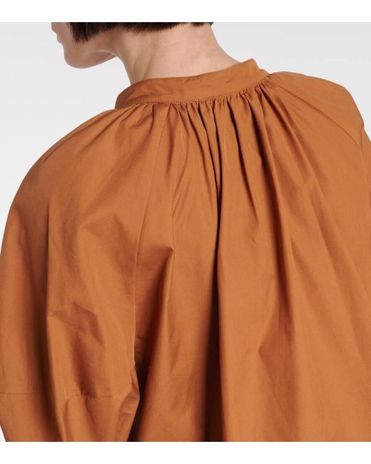 Blusa Capri in popeline di cotone di Max Mara in Brown