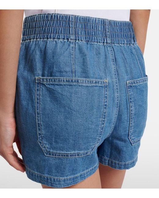 Veronica Beard Blue Sally Denim Shorts