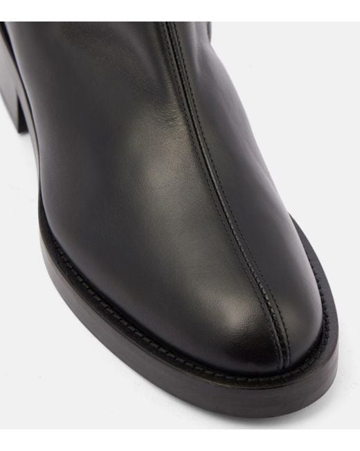 Co. Black Ankle Boots Aus Leder