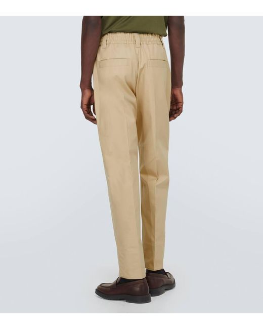 Pantalones rectos Reinga de algodon Loro Piana de hombre de color Natural