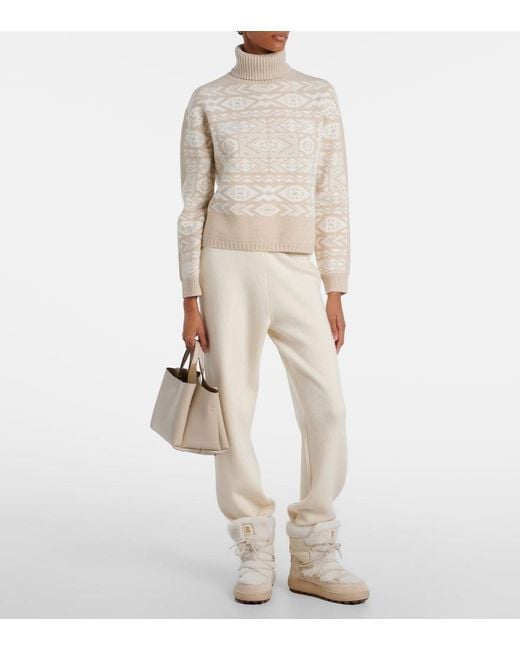 Bogner White Nadin Wool And Cotton-Blend Turtleneck Sweater