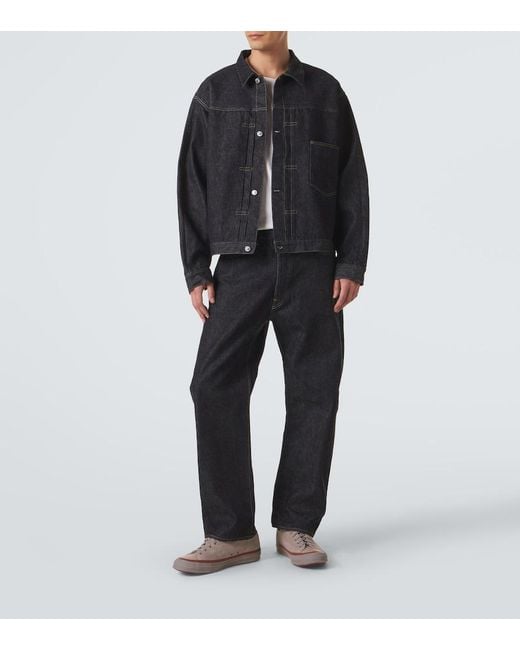 A.PRESSE Blue Wide-Leg Jeans for men