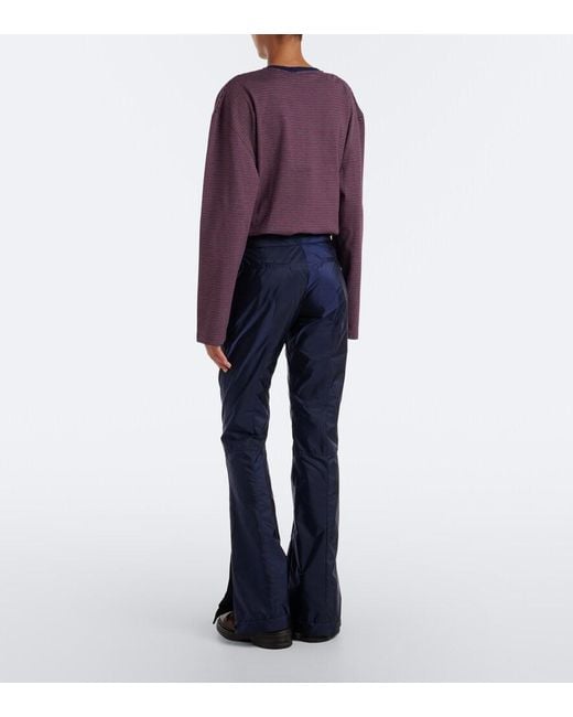 Miu Miu Blue Technical Flared Pants