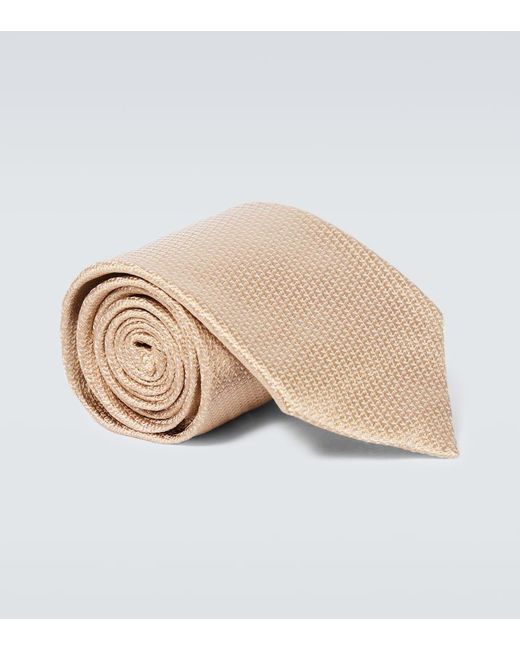 Corbata de seda Tom Ford de hombre de color Natural