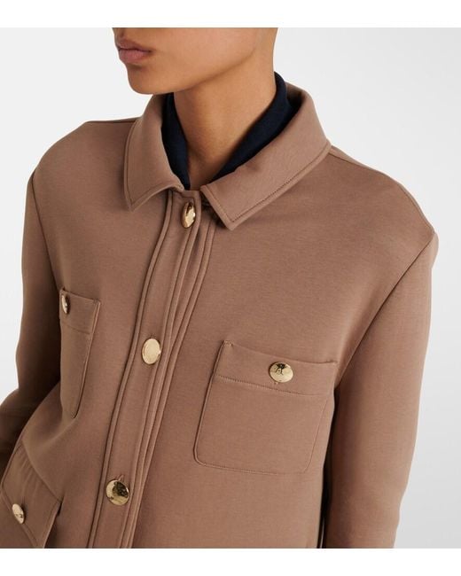 Max Mara Brown Cotton-Blend Jacket