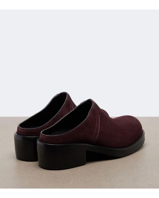 Dries Van Noten Brown Suede Mules