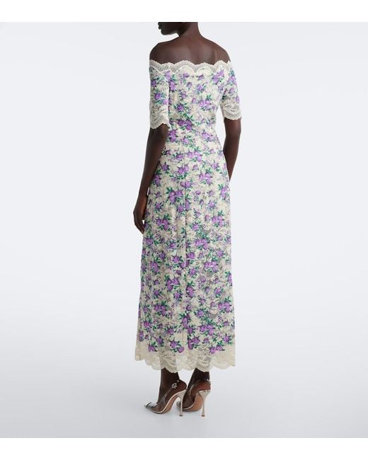Rabanne White Floral Lace Maxi Dress