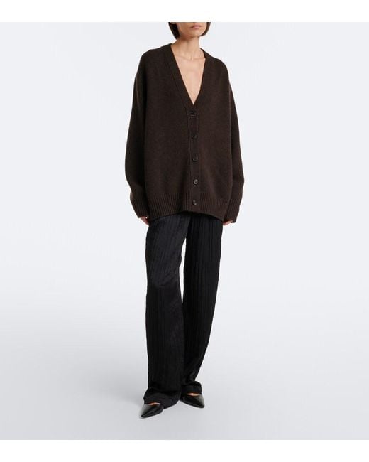 The Row Black Pranavi Cashmere Cardigan