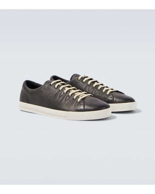 Prada Sneakers Aus Leder in Black für Herren