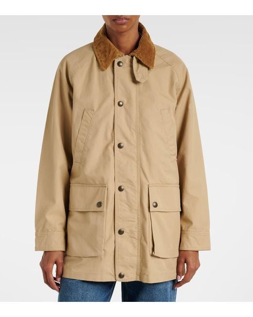 Polo Ralph Lauren Natural Corduroy-Trimmed Cotton Field Jacket