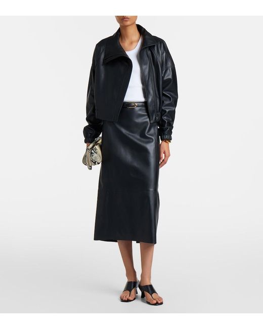 Vince Black Leather Jacket