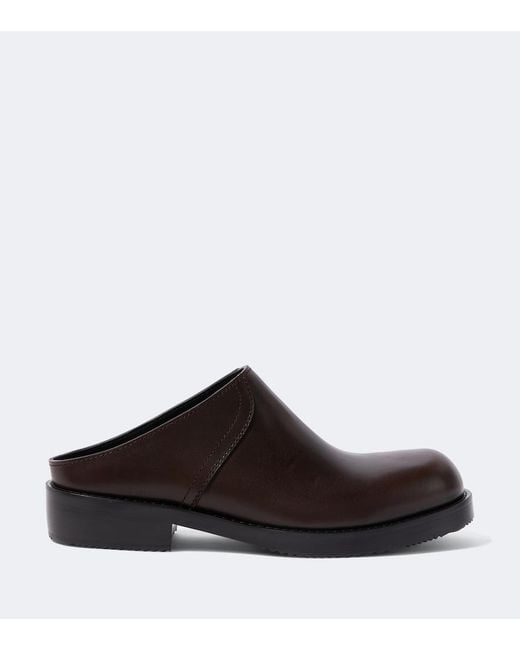 Dries Van Noten Brown Leather Mules for men
