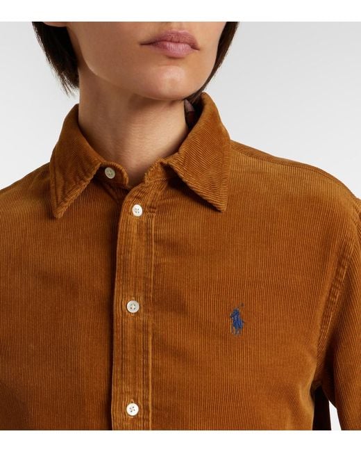 Polo Ralph Lauren Brown Cotton Corduroy Shirt