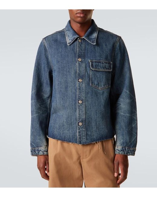Our Legacy Blue Cut Rebirth Denim Jacket for men