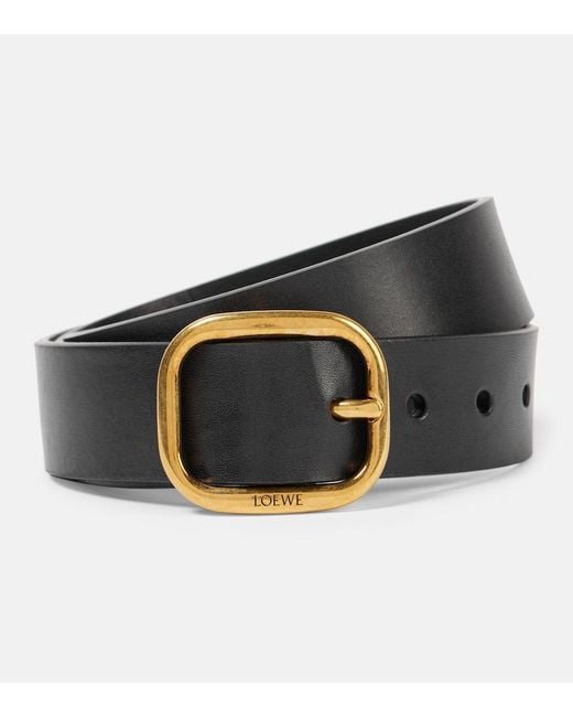 Loewe Black Leather Belt