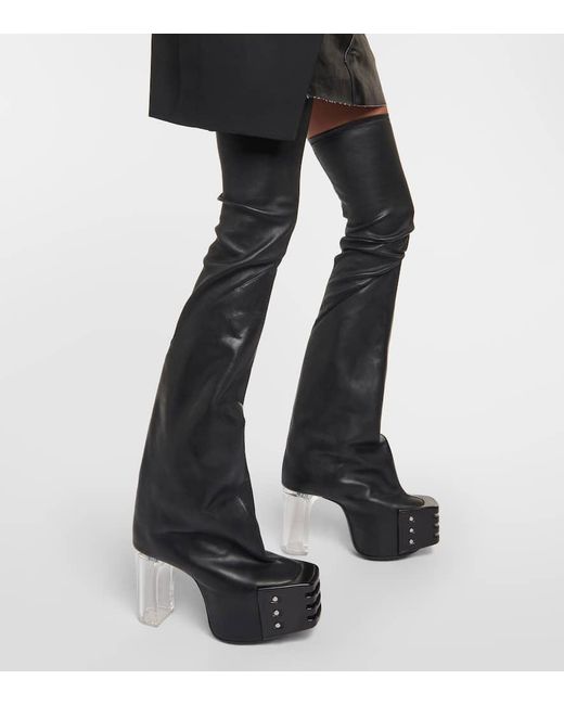 Over-Knee Boots, Mujer, Talla Rick Owens de color Black