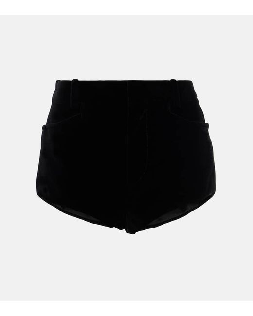 Shorts de terciopelo de algodon Tom Ford de color Black