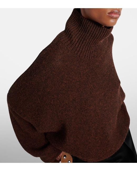 Khaite Brown Morris Cashmere-Blend Sweater