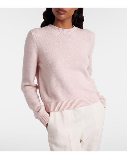 Khaite Pink Leta Cashmere Sweater