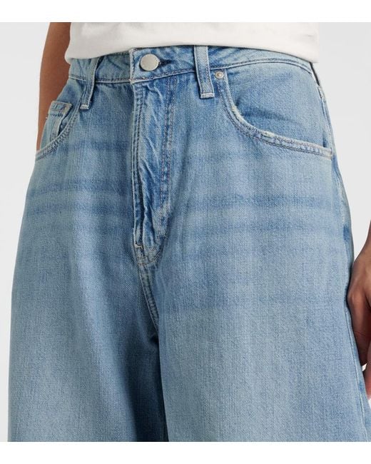 Jeans Anchos De Tiro Alto AG Jeans de color Blue