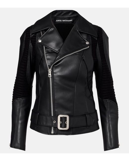 Junya Watanabe Black Belted Biker Jacket