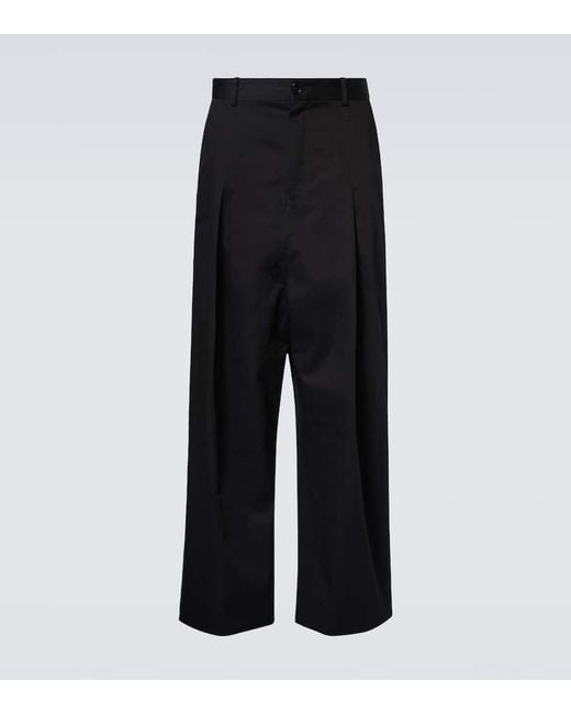 Pantalon Ample A Taille Basse En Coton Loewe pour homme en coloris Black