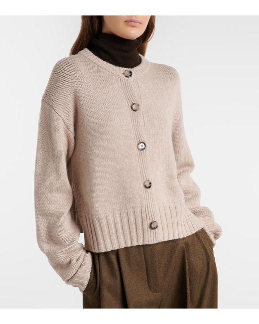 Jardin Des Orangers Natural Wool And Cashmere Cardigan