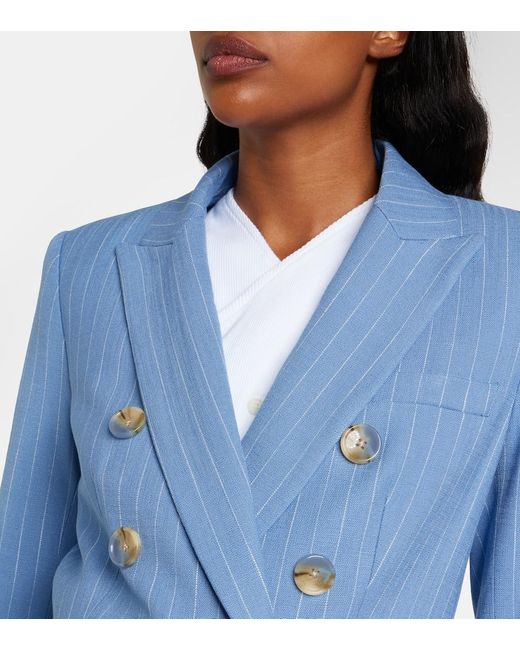 Veronica Beard Blue Miller Pinstripe Blazer