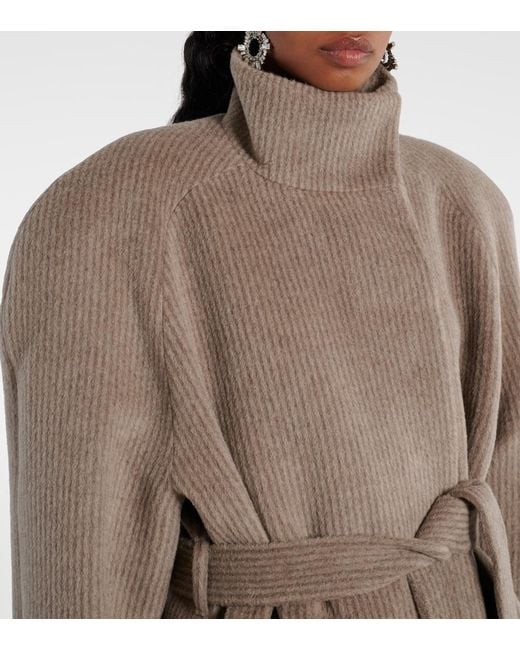 Magda Butrym Natural Wool Coat