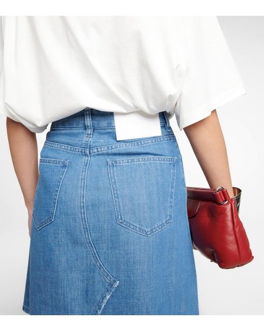 MM6 by Maison Margiela Blue Denim Miniskirt