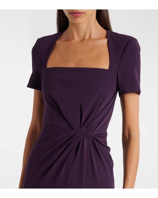 Roland Mouret Purple Midikleid Aus Cady