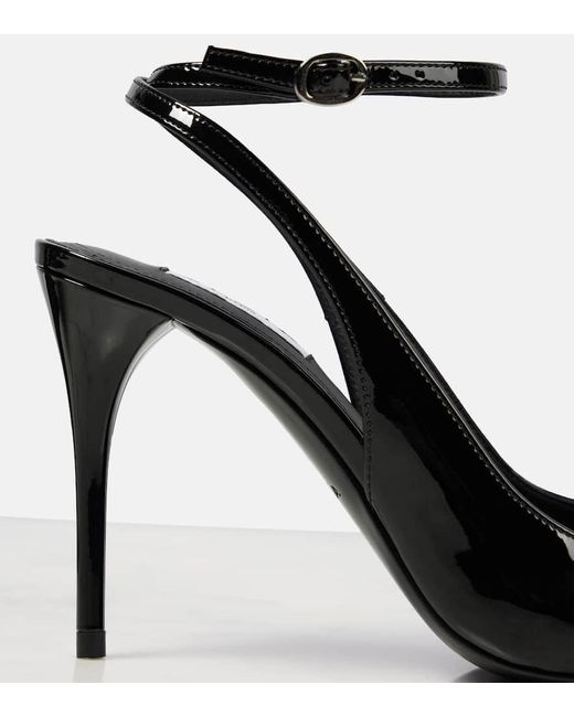 Escarpins Decollete 90 En Cuir Verni Alaïa en coloris Black