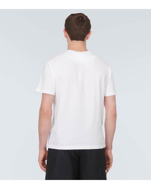 Stone Island White Compass Cotton Jersey T-shirt for men