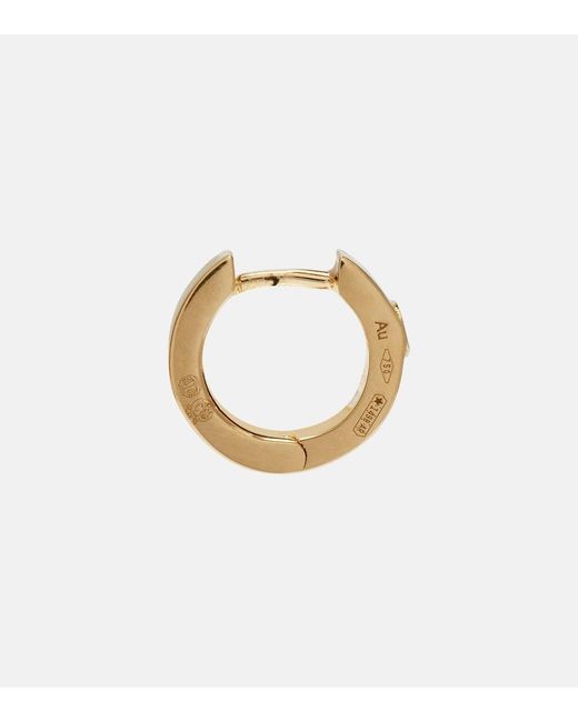 Totême White 18Kt Hoop Earrings With Diamond