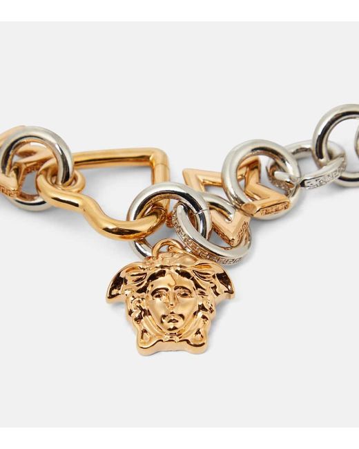 Cinturon de cadena La Medusa Versace de color Metallic