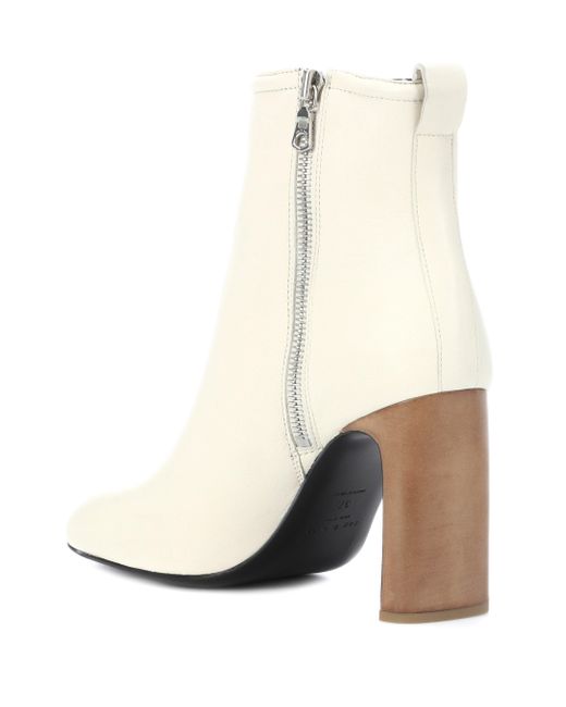 rag and bone white ankle boots