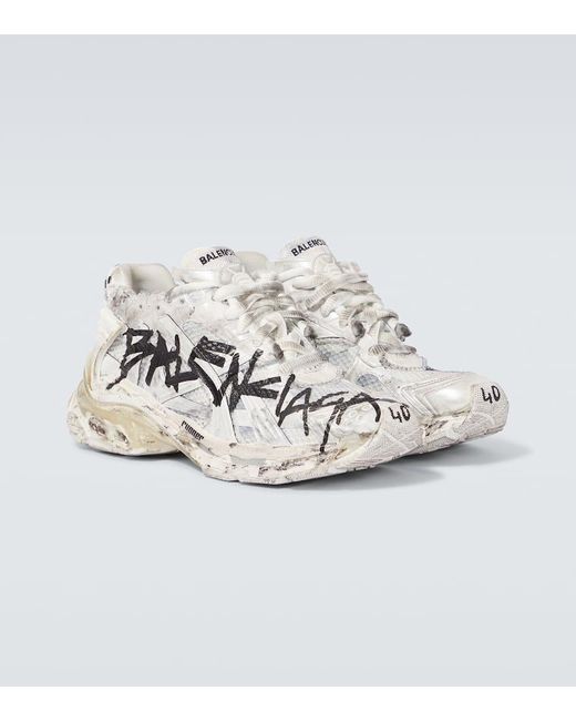 Balenciaga Sneakers Runner Graffiti in Metallic für Herren