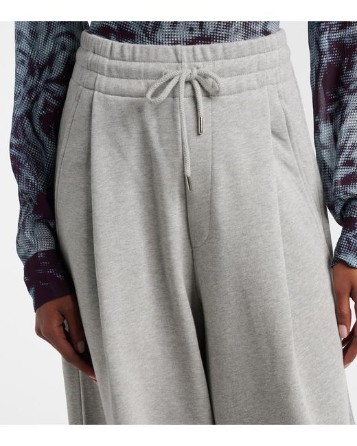 Dries Van Noten Gray Cotton Jersey Sweatpants