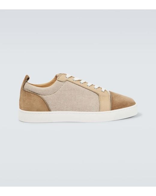Christian Louboutin Sneakers Louis Junior Mit Veloursleder in Brown für Herren