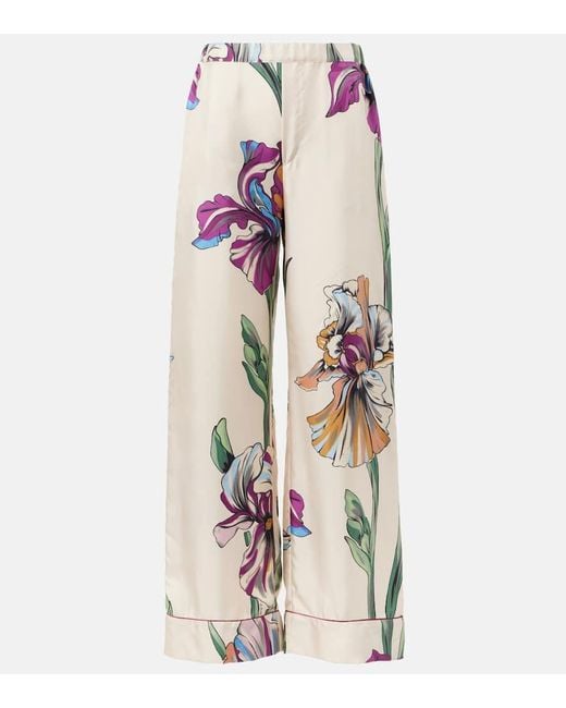 LaDoubleJ Pink Weite Hose Aus Seide