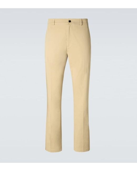 Burberry Natural Cotton Twill Chinos for men