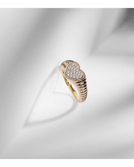Yvonne Léon White Baby 9Kt Ring With Diamonds